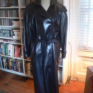 VINTAGE HENRI BENDEL LAMB LEATHER TRENCH COAT - 8